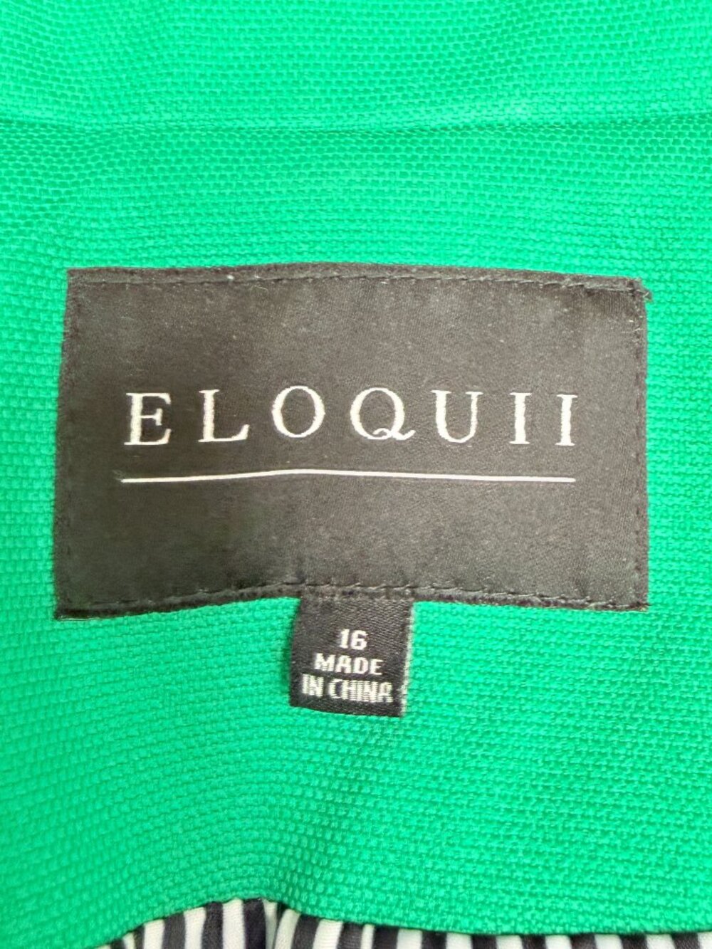 ELOQUII Women's EUC Quinn Blazer in Kelly Green #4355 | Size 16 - Picture 9 of 11